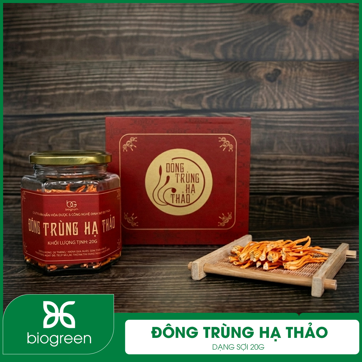 Đông trùng hạ thảo dạng sợi (20g)